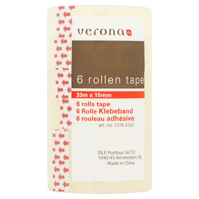 Plakband 6 Rollen