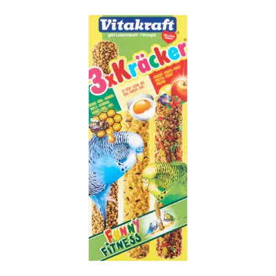 Vitakraft 3 x Kräcker voor Grasparkieten