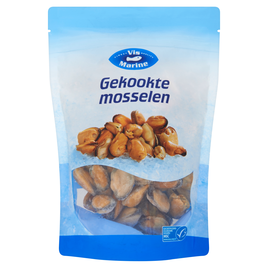 Vismarine Gekookte mosselen