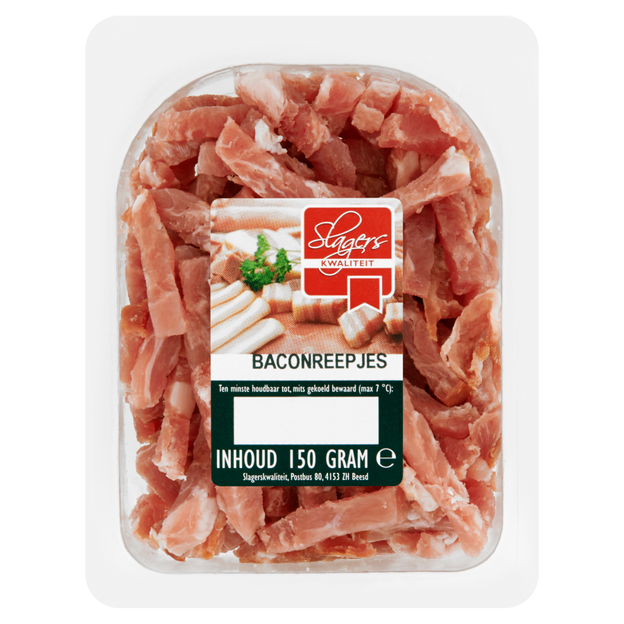 Slagerskwaliteit Baconreepjes