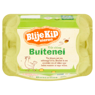 Blije Kip Vrije uitloopeieren buitenei