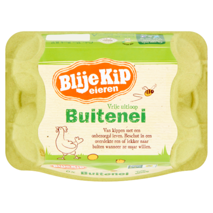 Blije Kip Vrije uitloopeieren buitenei