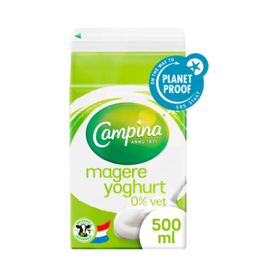 Campina Magere Yoghurt 0% Vet