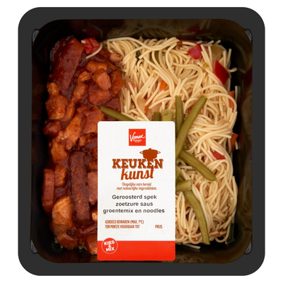 Keukenkunst Geroosterd Spek met Noodles 450 g