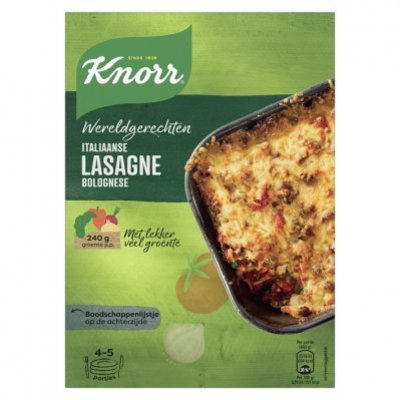 Knorr Italiaanse lasagne xxl wereldgerecht