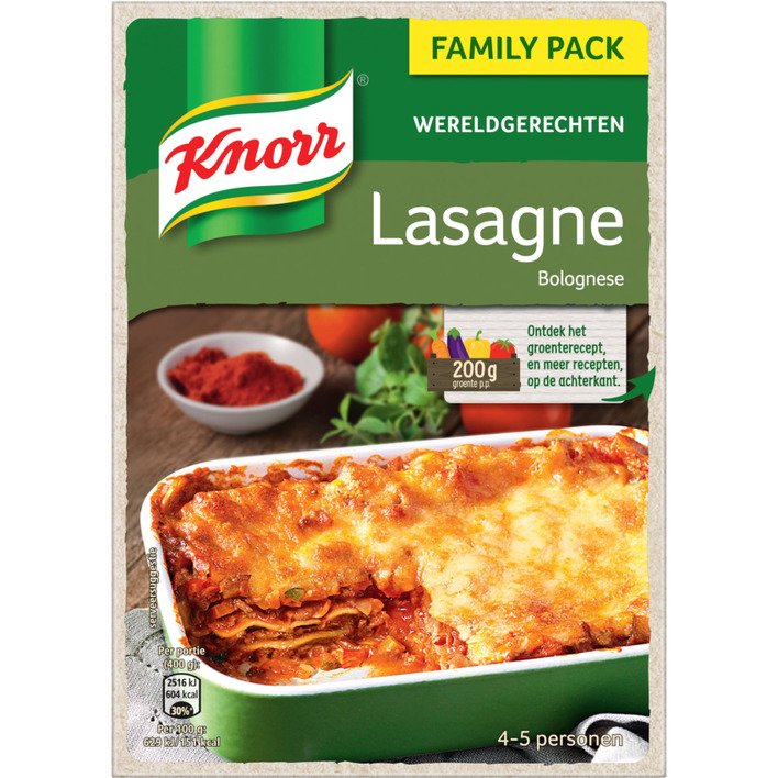 Knorr Wereldgerechten lasagne xxl