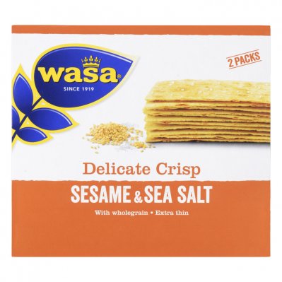 Wasa Delicate thin crisp sesame & seasalt