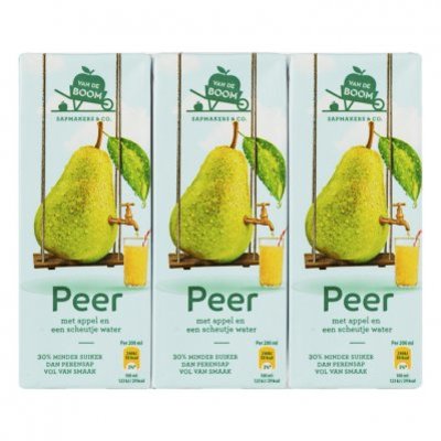 Van de Boom Peer met scheutje water 30% min suiker