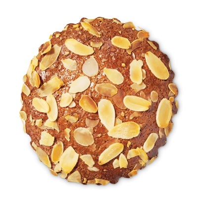 roomboter gevulde speculaas koek met amandelschaafsel