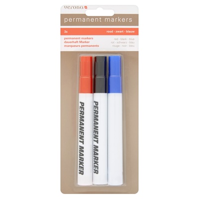 Permanent Markers 3 Stuks