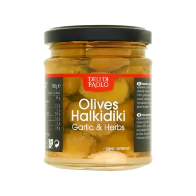 Deli di Paolo Olijven Halkidiki Knoflook & Kruiden