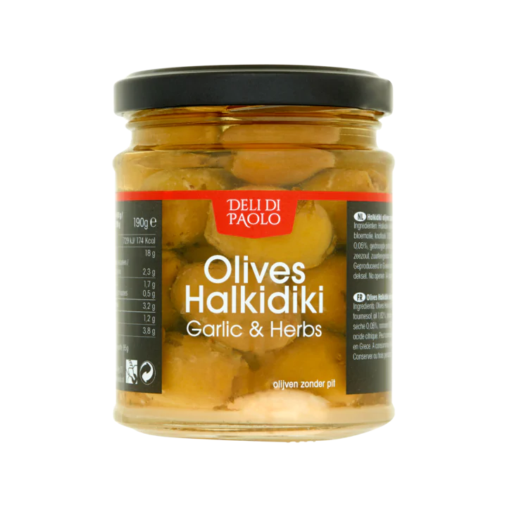 Deli di Paolo Olijven Halkidiki Knoflook & Kruiden