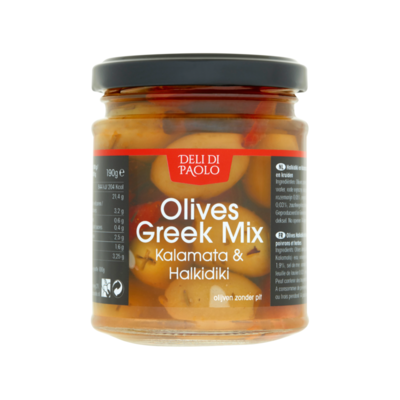 Deli di Paolo Olijven Greek Mix Kalamata & Halkidiki