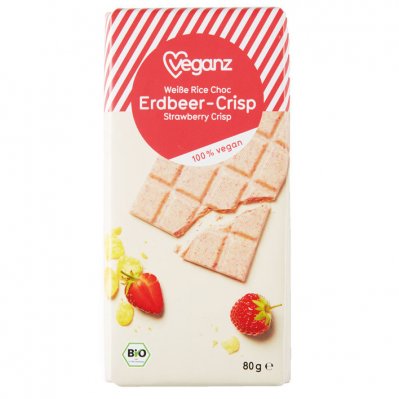 Veganz Weiße rice choc erdbeer crisp
