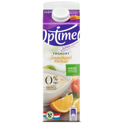 Optimel Magere yoghurt sinaasapp abrikoos 0% vet