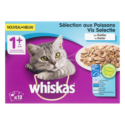 Whiskas Mp adult vis selectie in gelei
