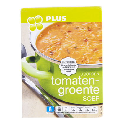 Huismerk Tomaten groentesoep
