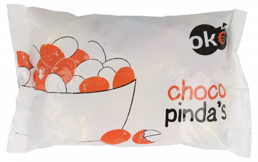 Budget Huismerk Gekleurde chocolade pinda's