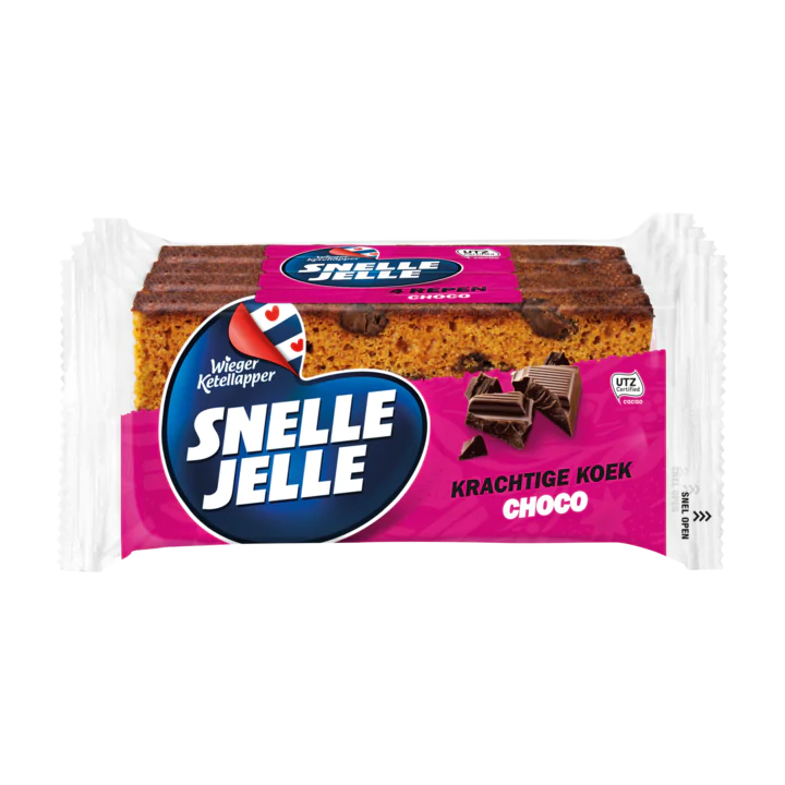 Snelle Jelle Kruidkoek Choc 4-Pack
