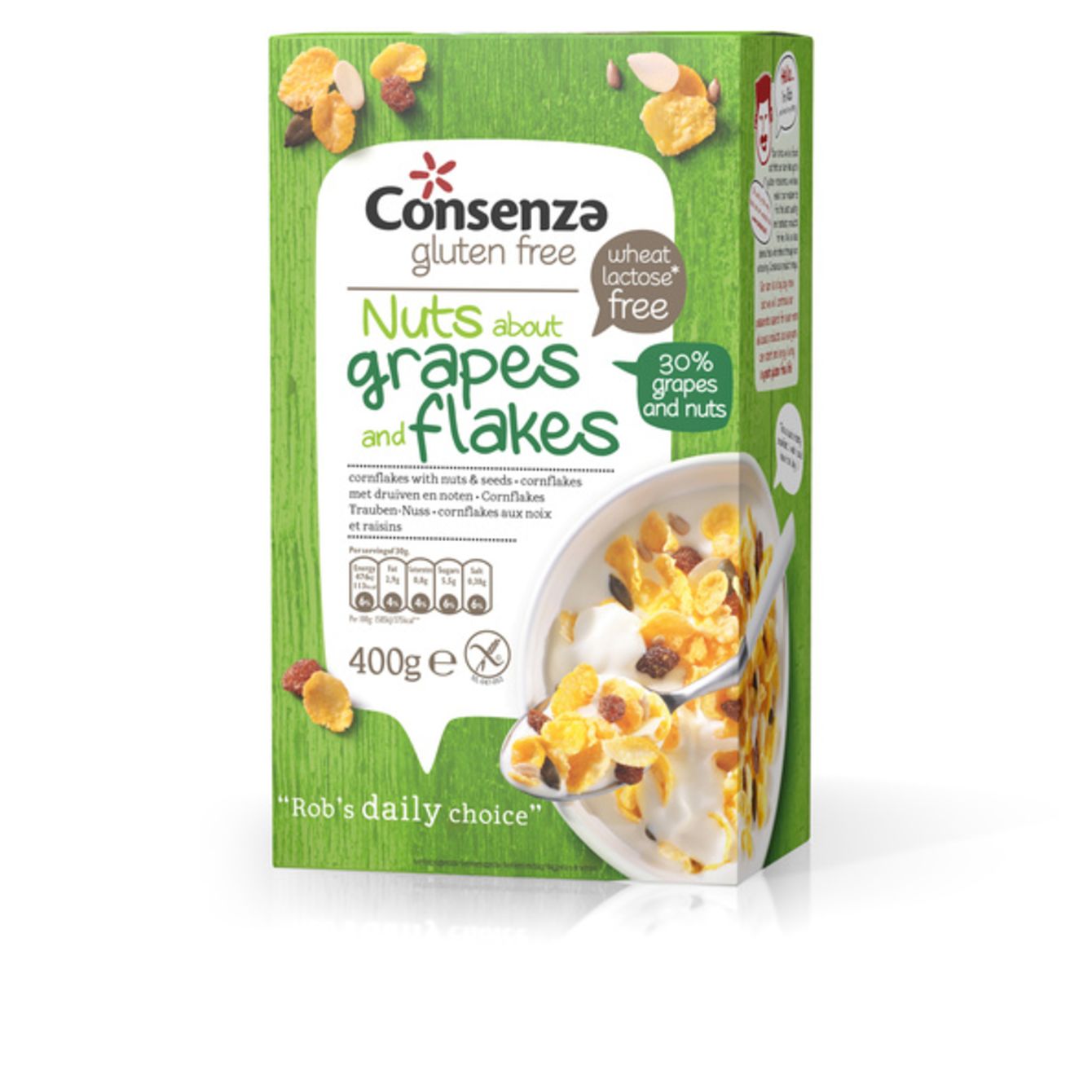 Consenza Cornflakes Met Druiven En Noten