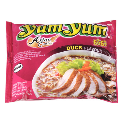Yum Yum Duck flavour instant noodles