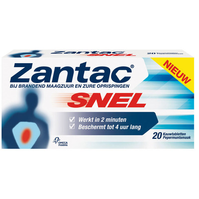 Zantac Snel kauwtabletten