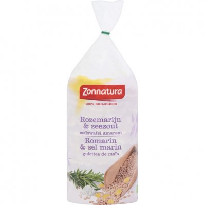Zonnatura Maïswafels amarant rozemarijn & zeezout