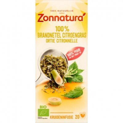 Zonnatura Brandnetel citroengras thee
