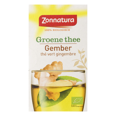 Zonnatura Groene thee gember