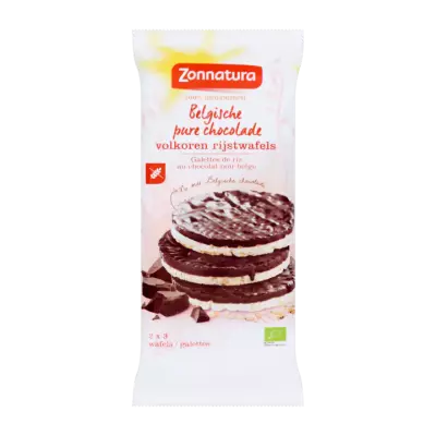 Zonnatura Pure Chocolade Rijstwafels 6 Stuks