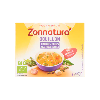 Zonnatura Bouillon Knoflook & Kruiden 6 Stuks