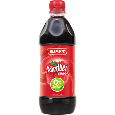 Slimpie Siroop aardbei 0% suiker