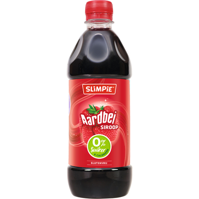 Slimpie Siroop aardbei 0% suiker
