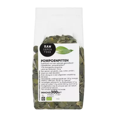 Raw Organic Food Pompoenpitten