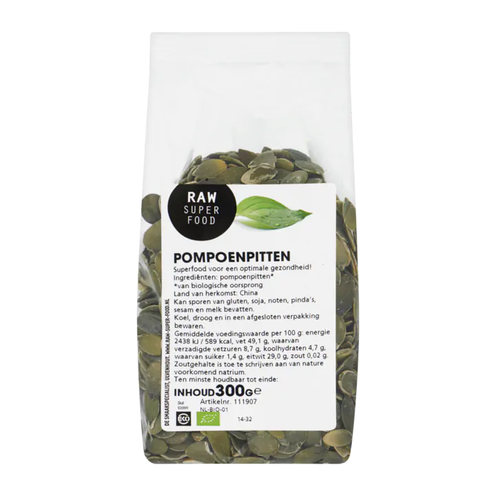 Raw Organic Food Pompoenpitten