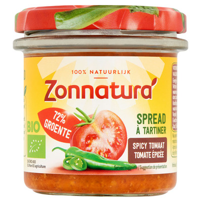 Zonnatura Groentespread spicy tomaat bio