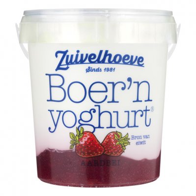 Zuivelhoeve Boer'n yoghurt aardbei
