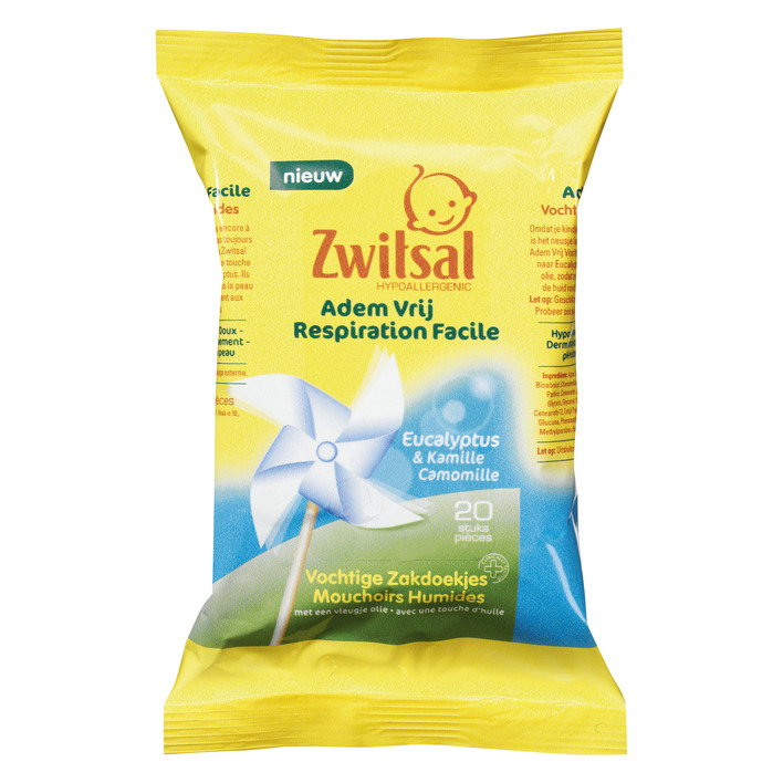 Zwitsal Baby vochtige zakdoekjes adem vrij