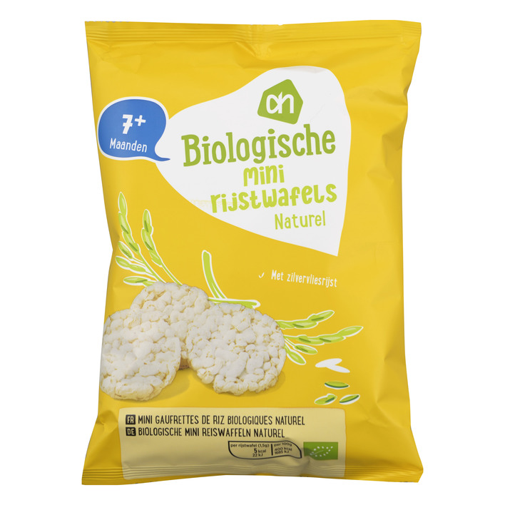 Huismerk Biologisch Rijstwafeltjes naturel 7+ mnd