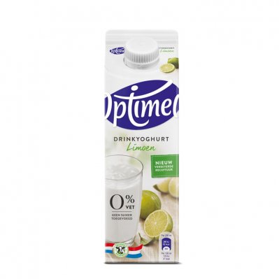 Optimel Drinkyoghurt limoen 0% vet