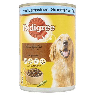 Pedigree Natvoer blik stoofpotje lam, groenten