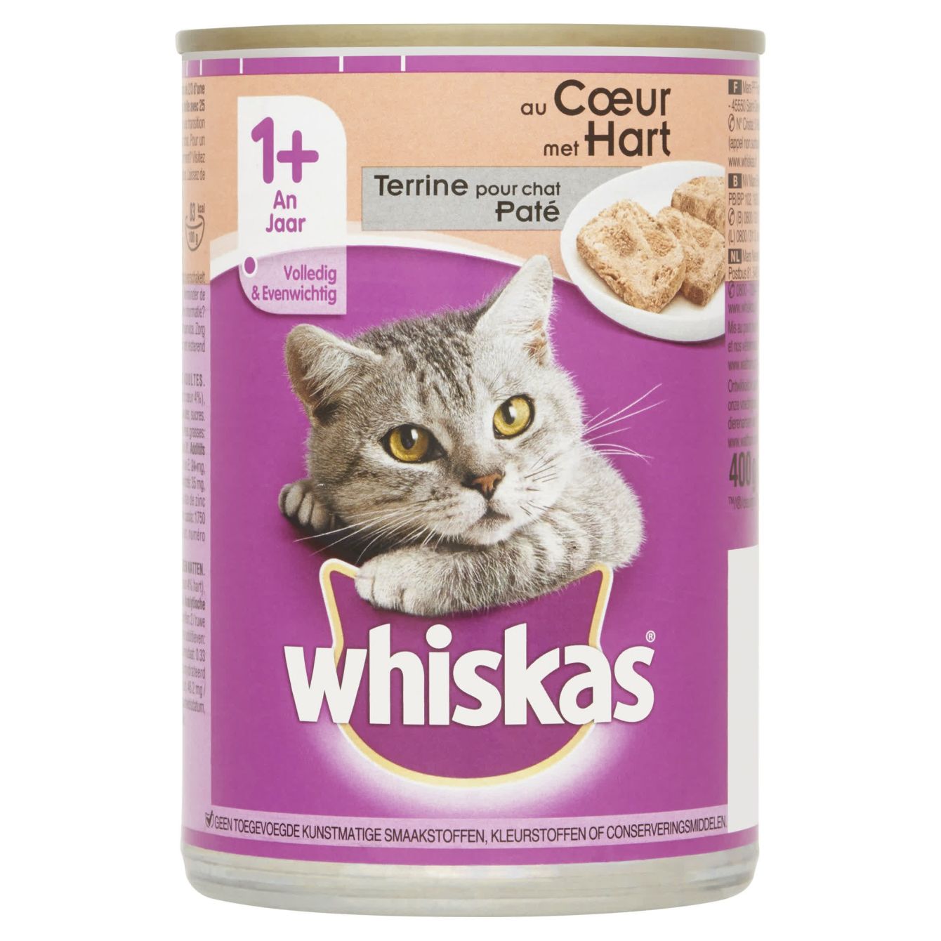 Whiskas Paté Met Hart 1+ Jaar
