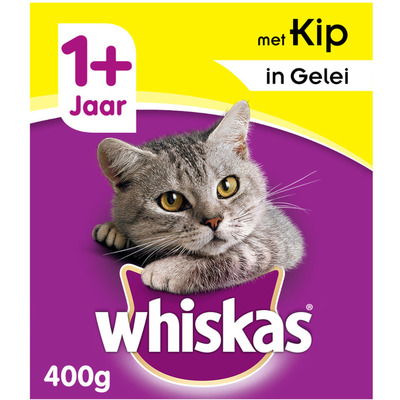 Whiskas Kattenvoer nat kip in gelei 1+jaar