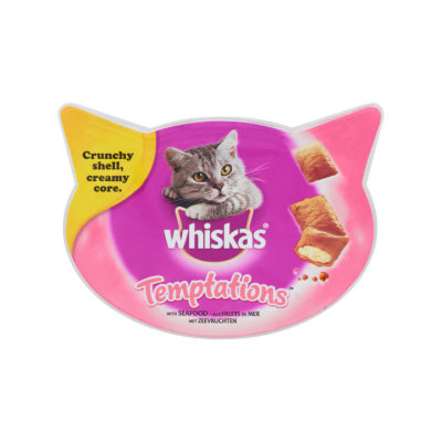 Whiskas Kattensnacks Temptations Zeevruchten