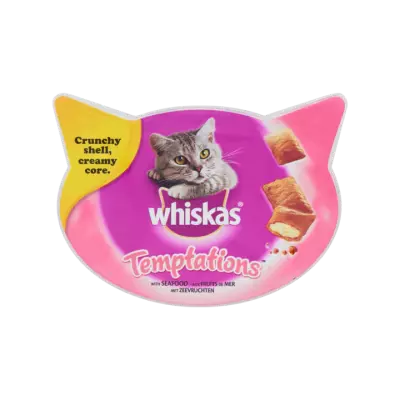 Whiskas Kattensnacks Temptations Zeevruchten