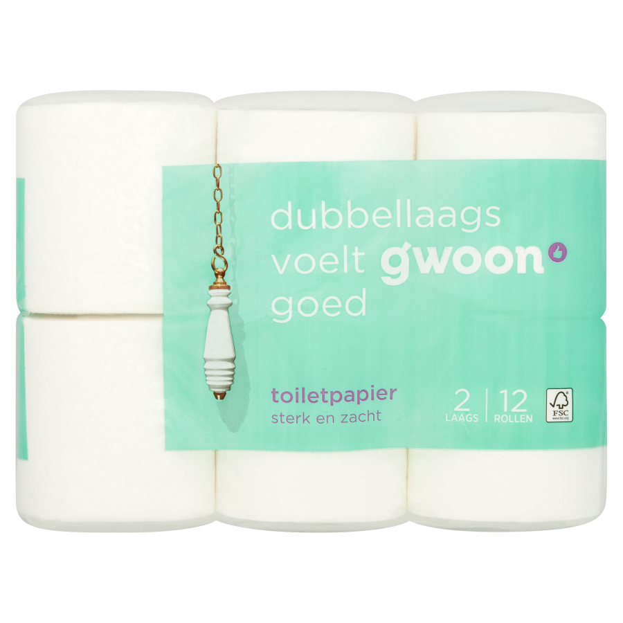 Huismerk Toiletpapier tissue 2-laags