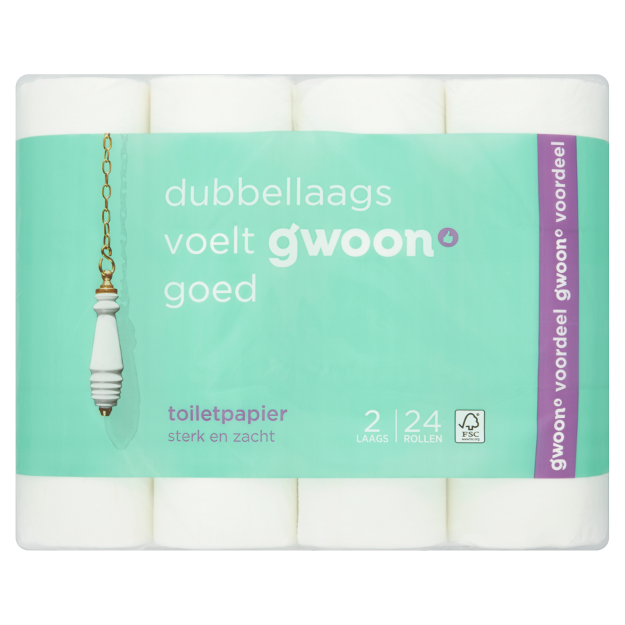 Huismerk Toiletpapier 2-laags
