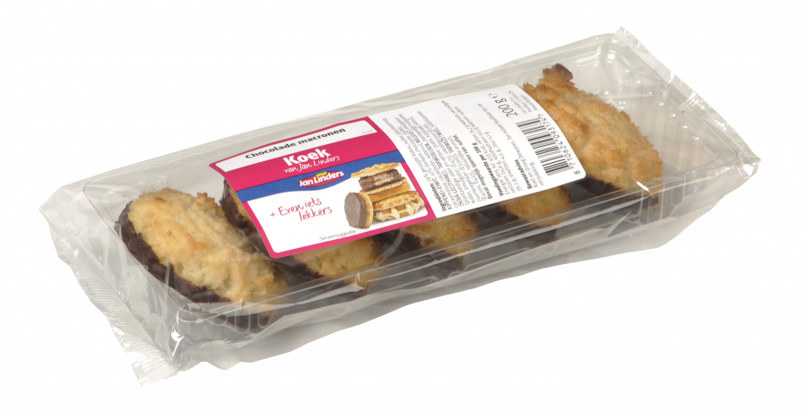 Jan Linders Chocolade macronen 5 stuks