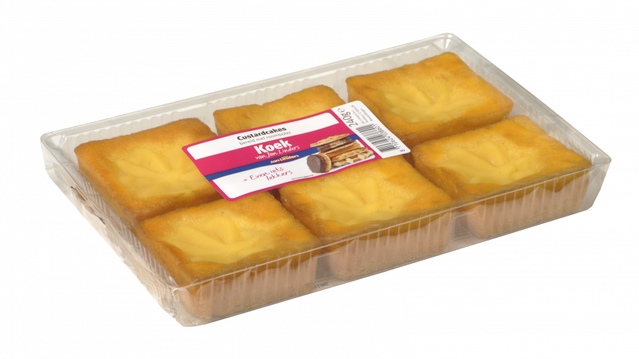 Jan Linders Custardcakes roomboter 6 stuks