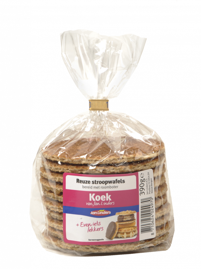 Jan Linders Reuze stroopwafels roomboter toefzak